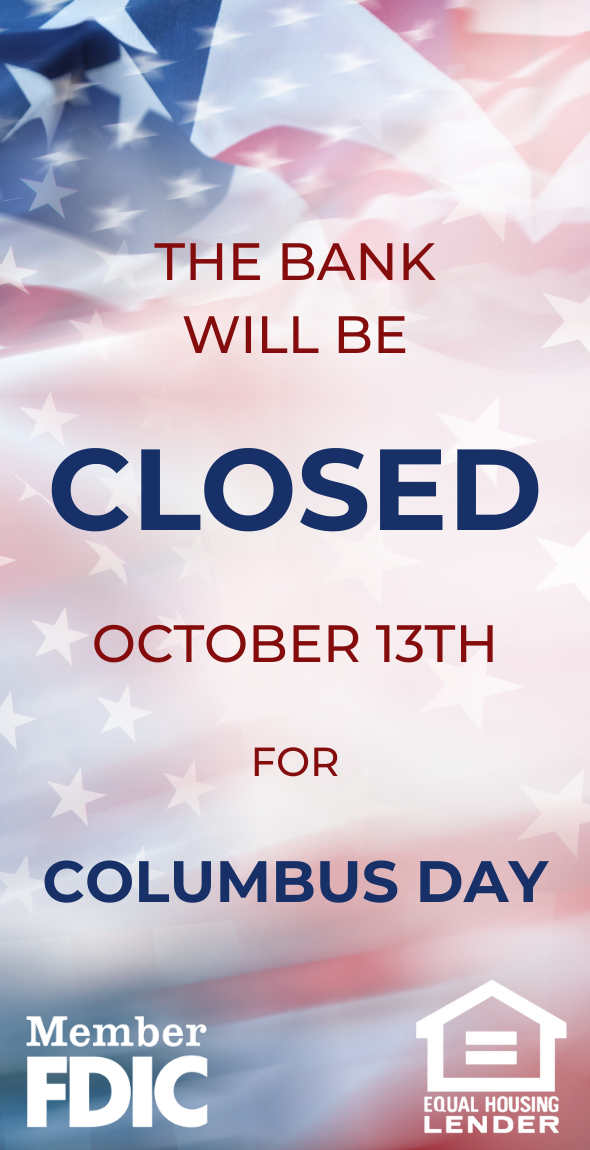 Closed for Columbus Day, October 13th, 2025