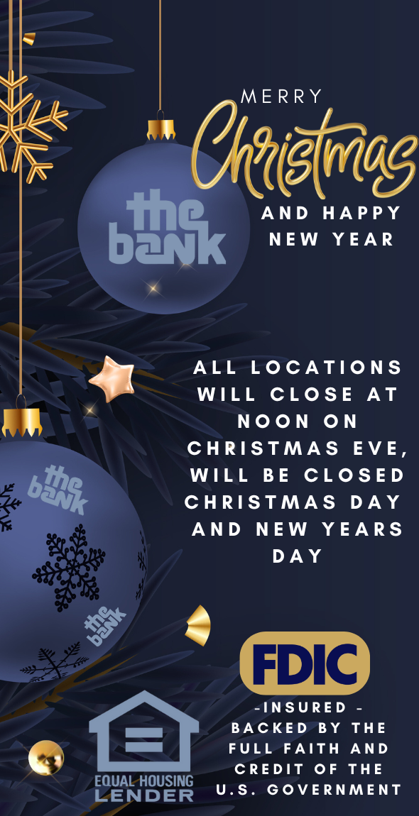 Closed for Christmas and New Years day