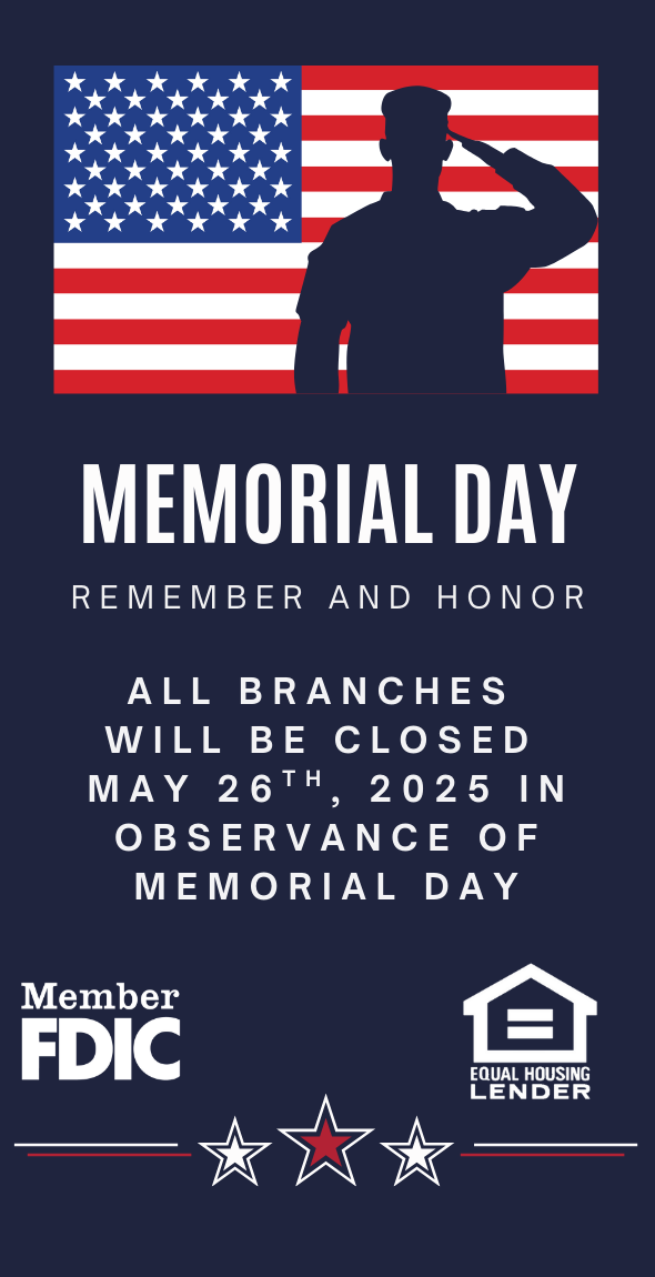 Closed for Memorial Day 5/26